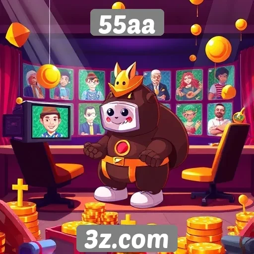 55aa apresenta novas funcionalidades em jogos online