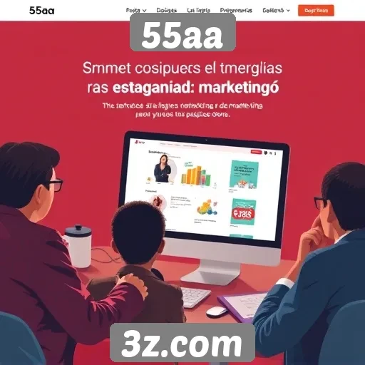Estratégias de marketing utilizadas pelo site 55aa